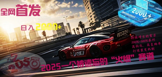 全网首发：2025一个被遗忘的“火爆”赛道轻松日入多张-逐梦项目网