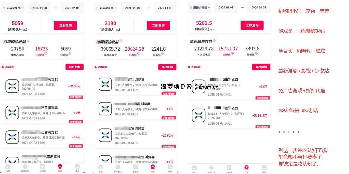 迅雷浏览器项目2.0_拆个大佬周1W的打法