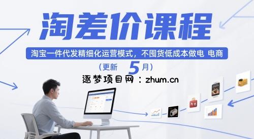 淘差价课程,淘宝一件代发精细化运营模式,不囤货低成本做电商(更新26年4月)-逐梦项目网