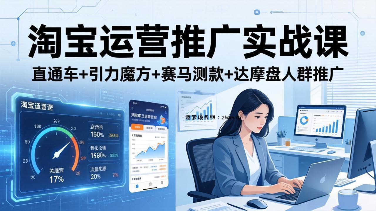 淘宝运营推广实战课(更新26年4月-逐梦项目网
