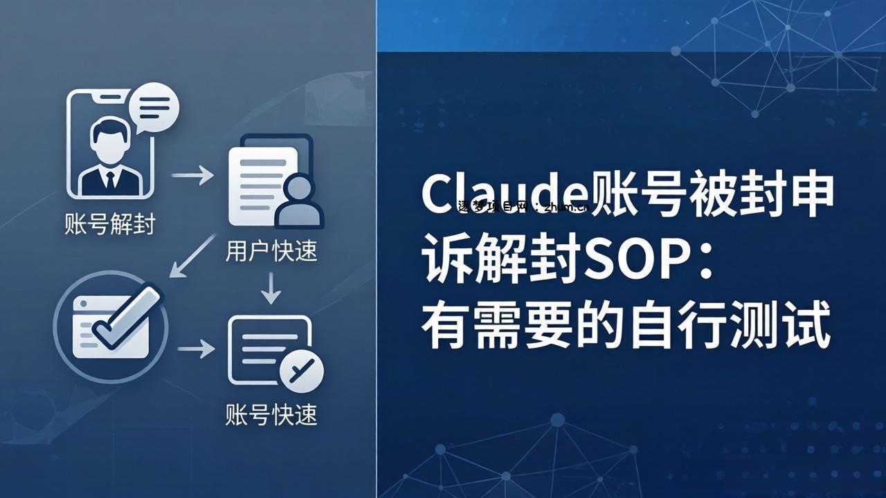 Claude账号被封申诉解封SOP:有需要的自行测试-逐梦项目网