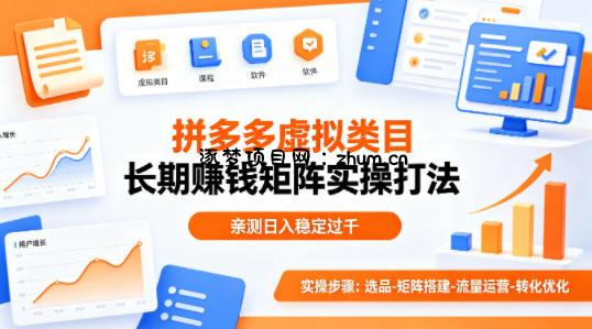 做拼多多虚拟类目想长期賺钱?这套矩阵实操打法,亲测日入稳定过千【揭秘】