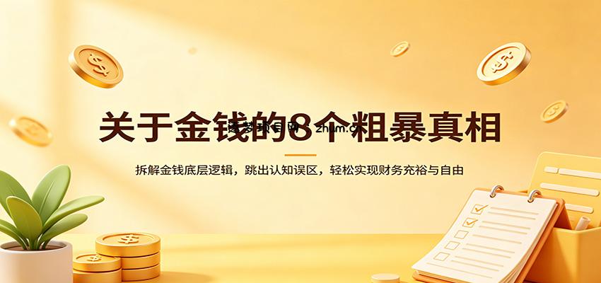 关于金钱的8个粗暴真相:拆解金钱底层逻辑,跳出认知误区,轻松实现财务充裕与自由-逐梦项目网