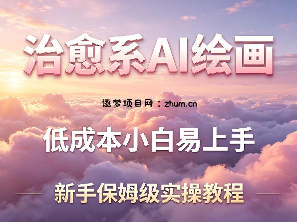 治愈系AI绘画提示词项目，低成本小白易上手，每天10分钟，新手保姆级实操教程-逐梦项目网
