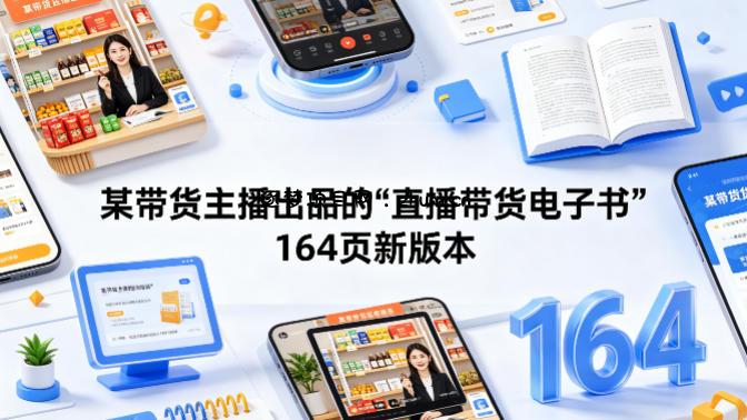 某带货主播出品的《直播带货电子书》164页新版本-逐梦项目网