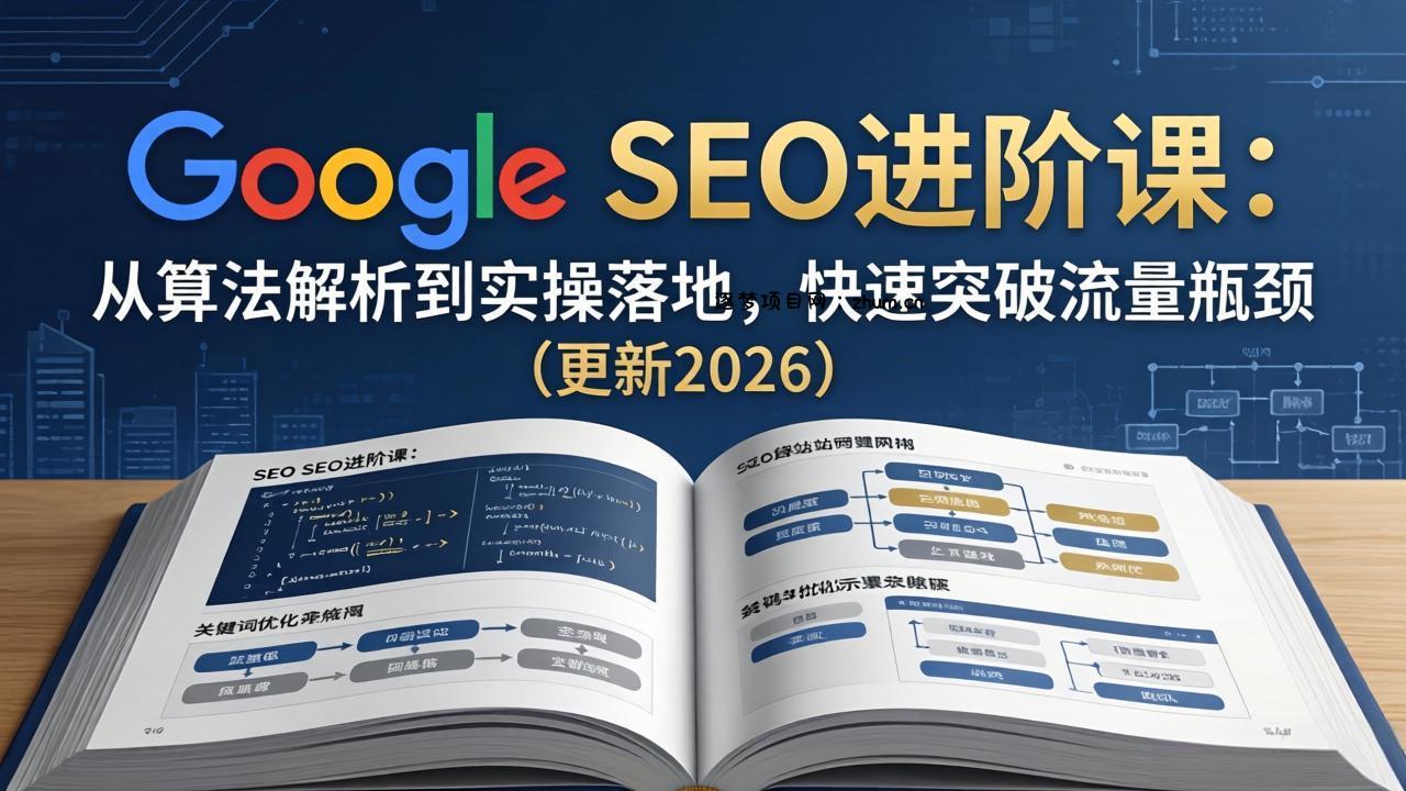 Google SEO进阶课：从算法解析到实操落地，快速突破流量瓶颈(更新2026-逐梦项目网