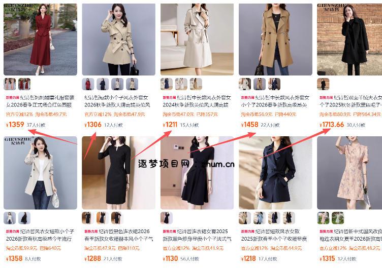 【超强副业】淘宝超高价女装项目：1单賺1k+，可工作室放大（共52节）