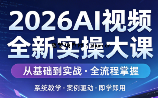 2026AI视频全新实操大课-逐梦项目网