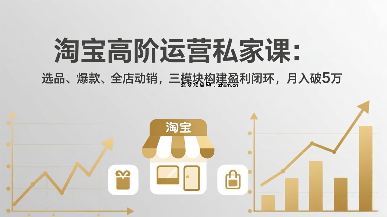 淘宝高阶运营私家课(更新26年4月18-逐梦项目网