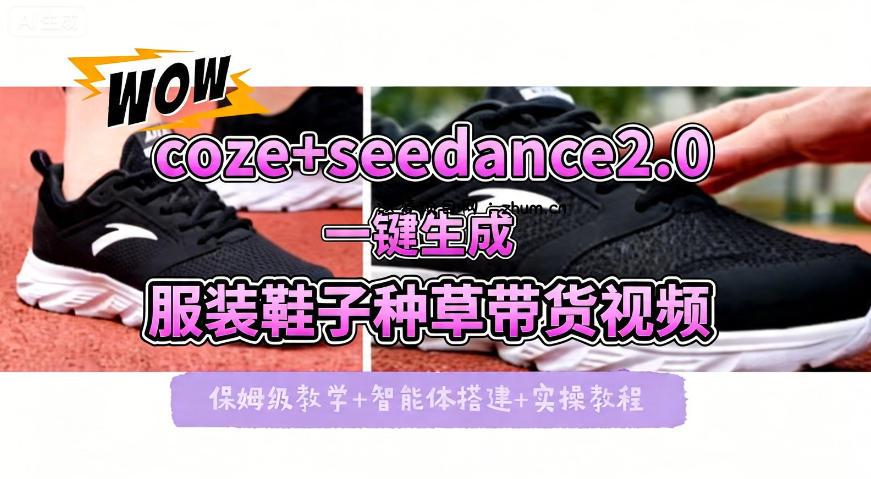 coze+即梦seedance2.0一键生成服装鞋子带货种草视频！全流程保姆级教学-逐梦项目网