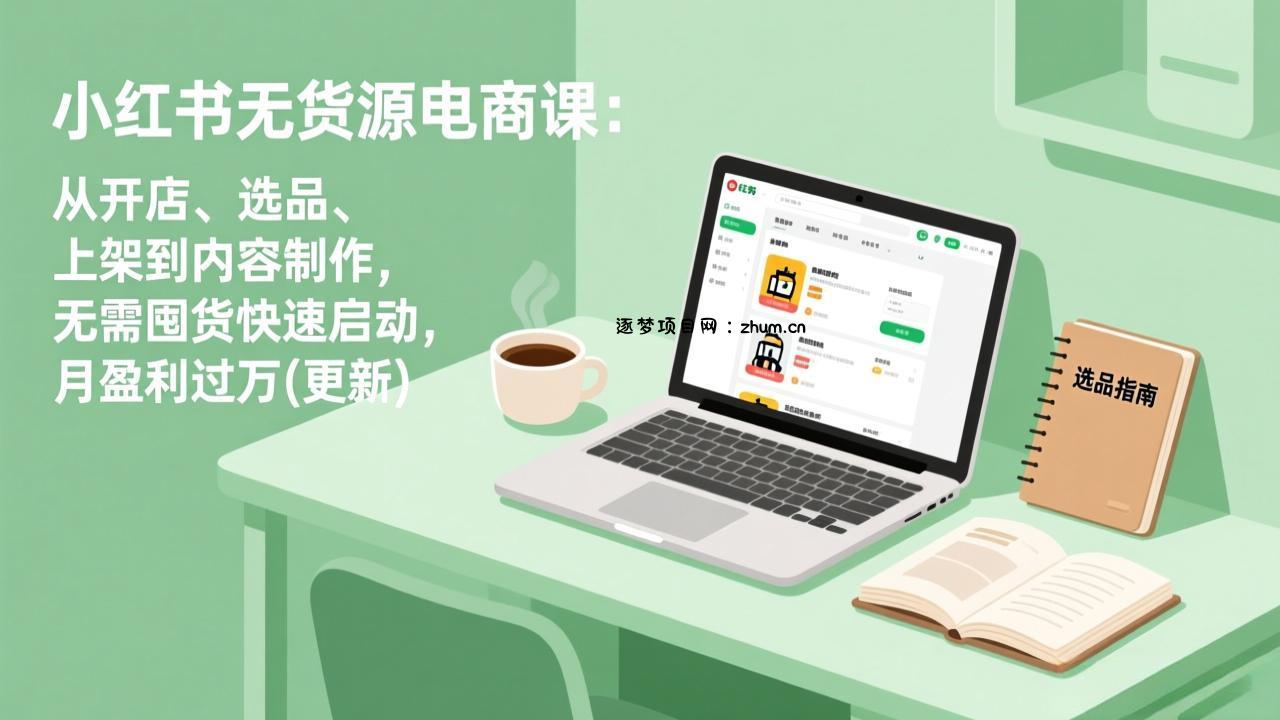 小红书无货源电商课(4月20更新-逐梦项目网