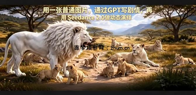 用一张普通图片，通过GPT写剧情，再用Seedance 2.0做动态演绎，居然能生成迪士尼风格搞笑动画-逐梦项目网