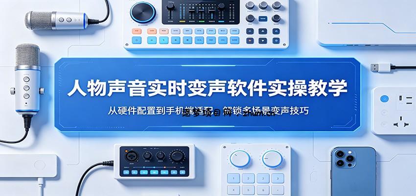 人物声音实时变声软件实操教学：从硬件配置到手机端适配，解锁多场景变声技巧-逐梦项目网