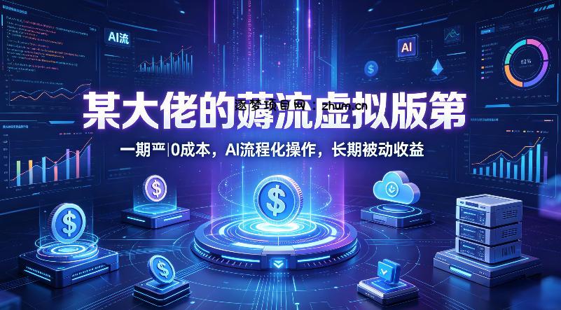 某大佬的薅流虚拟版第一期丨0成本，AI流程化操作，长期被动收益-逐梦项目网