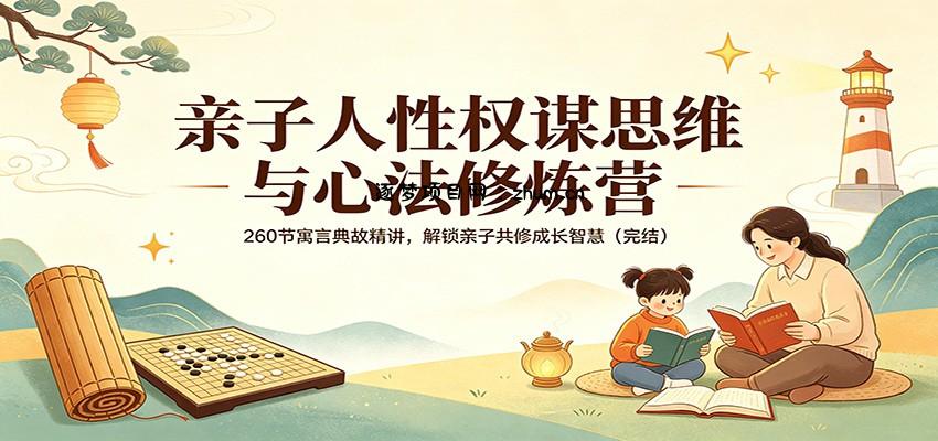 亲子人性权谋思维与心法修炼营：260节寓言典故精讲，解锁亲子共修成长智慧(完结)-逐梦项目网