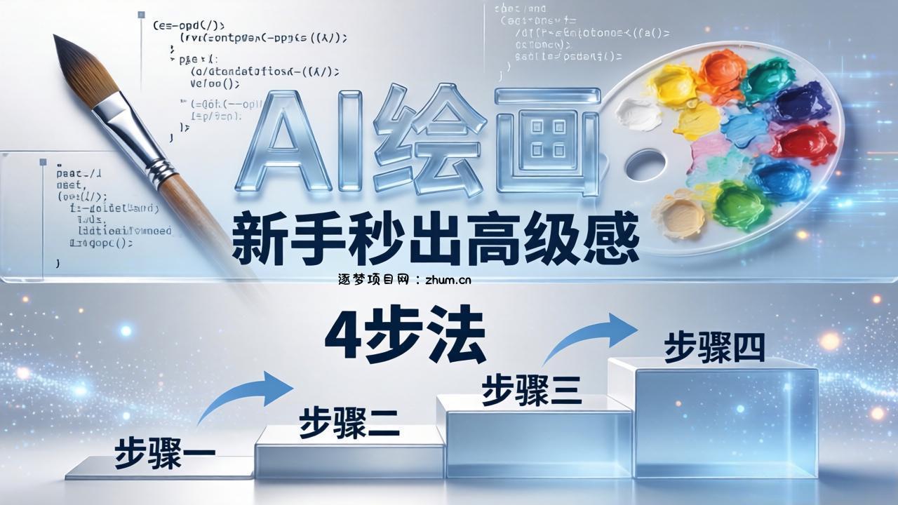 AI绘画入门别再硬磕了！即梦4步法：万能提示词公式+BRTR框架，新手秒出高级感-逐梦项目网