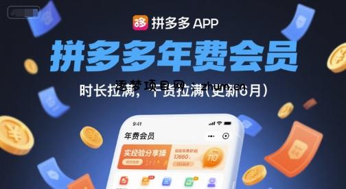 拼多多年费会员，实经验分享操，时长拉满，干货拉满(更新26年4月30日)-逐梦项目网