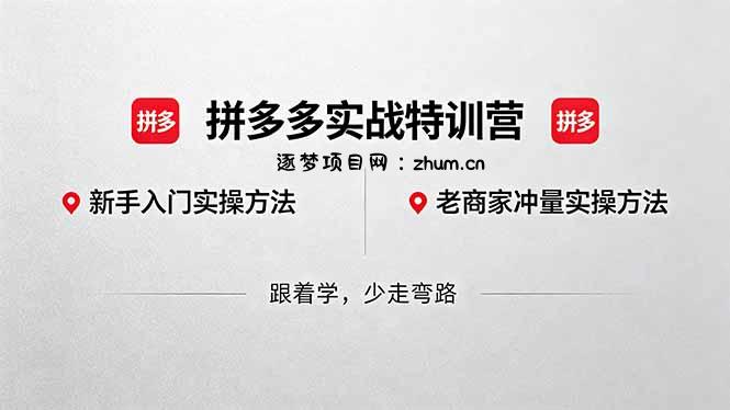拼多多实战特训营(更新5月3-逐梦项目网
