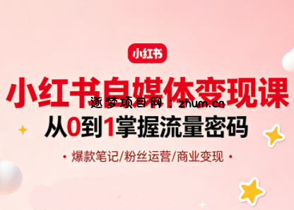 大漂亮·小红书自媒体变现课-逐梦项目网