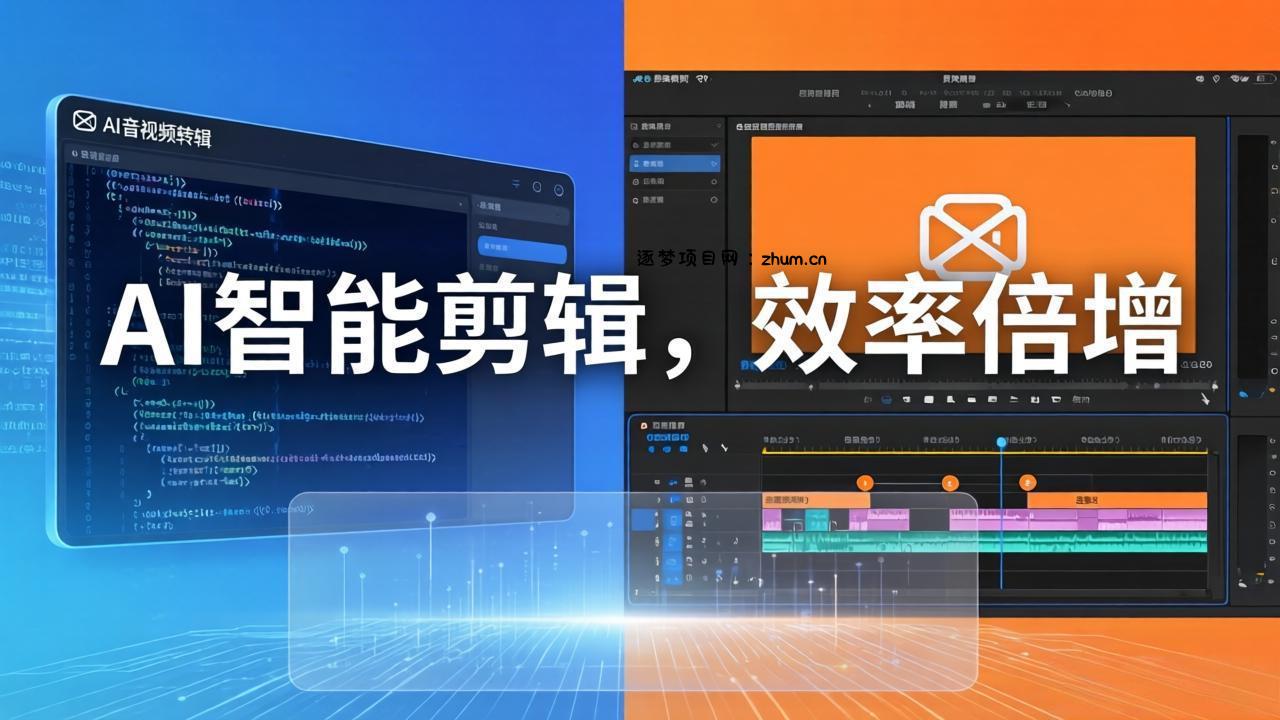 AI剪辑入门到精通实战：千问音视频转写+AI筛选文案+剪映精剪，一套SOP让你剪视频效率翻10倍-逐梦项目网