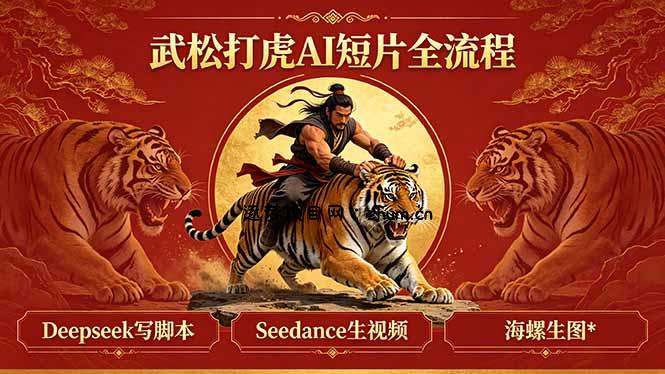 武松打虎AI短片全流程：Deepseek写脚本+Seedance生视频+海螺生图-逐梦项目网