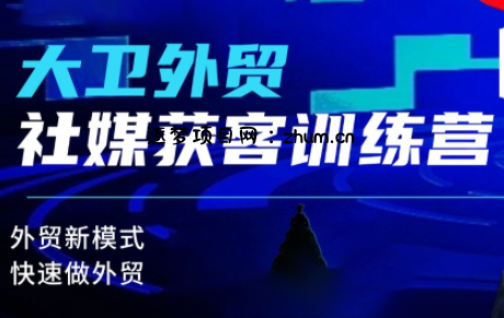 大卫老师·外贸社媒获客独家训练营(更新4月)-逐梦项目网