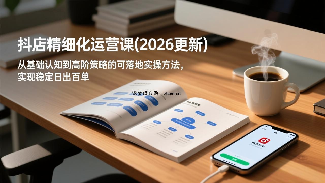 抖店精细化运营课(更新5月-逐梦项目网