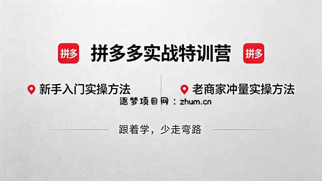 拼多多实战特训营(更新5月15-逐梦项目网