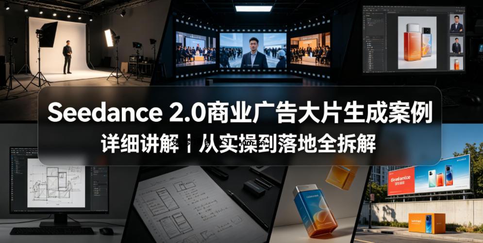 Seedance 2.0商业广告大片生成案例详细讲解｜从实操到落地全拆解-逐梦项目网