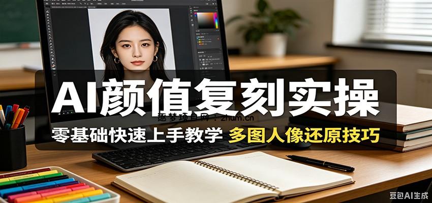 AI颜值复刻实操，零基础快速上手教学，多图人像还原技巧-逐梦项目网