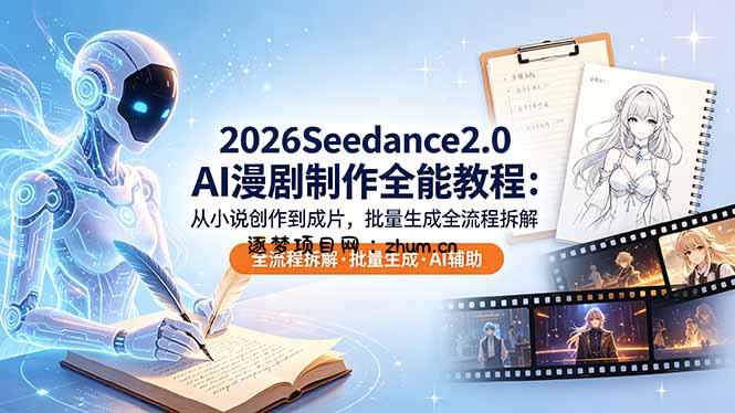 2026Seedance2.0 AI制作全能教程：从小说创作到成片，批量生成全流程拆解-逐梦项目网