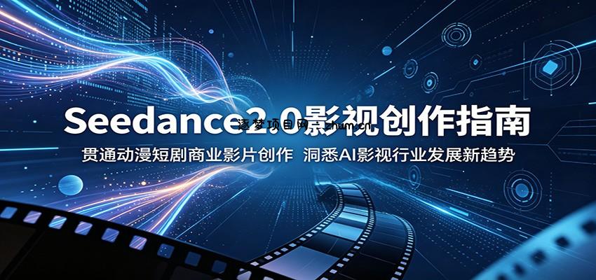 Seedance2.0影视创作指南:贯通动漫短剧商业影片创作,洞悉AI影视行业发展新趋势-逐梦项目网
