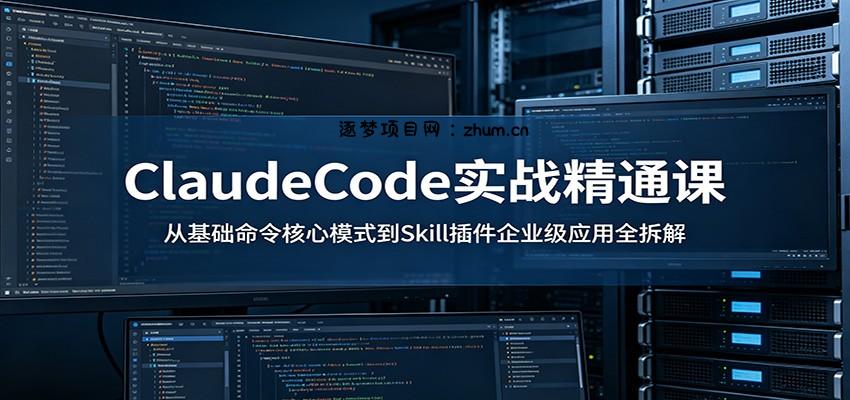 ClaudeCode实战精通课:从基础命令核心模式到Skill插件企业级应用全拆解-逐梦项目网