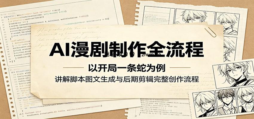 AI漫剧制作全流程：以开局一条蛇为例，讲解脚本图文生成与后期剪辑完整创作流程-逐梦项目网