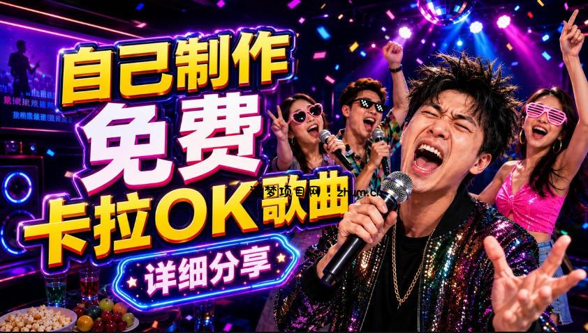 零基础AI制作免费卡拉OK视频教程,从歌曲生成、音轨分离到字幕制作、视频导出,手把手教学-逐梦项目网