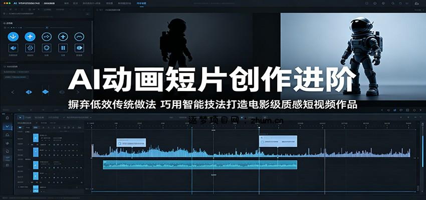 AI动画短片创作进阶：摒弃低效传统做法，巧用智能技法打造电影级质感短视频作品-逐梦项目网