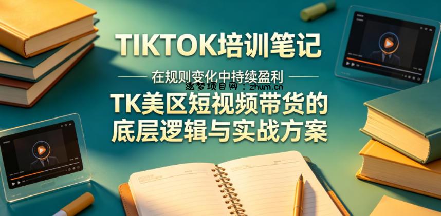 视界跨境TIKTOK4月17培训笔记,在规则变化中持续盈利,TK美区短视频带货的底层逻辑与实战方案【文档】-逐梦项目网