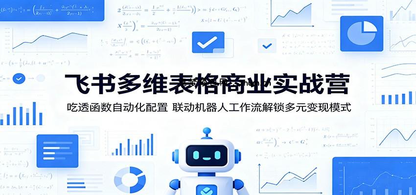 飞书多维表格商业实战营:吃透函数自动化配置,联动机器人工作流解锁多元变现模式-逐梦项目网