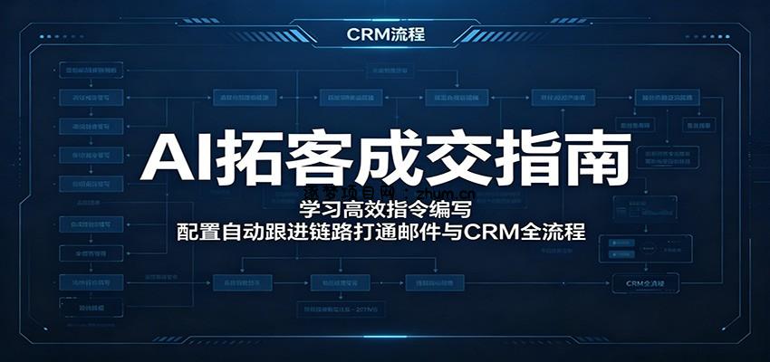AI拓客成交指南：学习高效指令编写，配置自动跟进链路打通邮件与CRM全流程-逐梦项目网