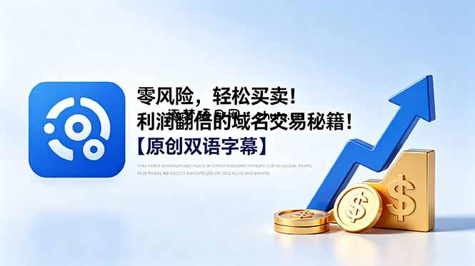 零风险,轻松买卖!利润翻倍的域名交易秘籍!【原创双语字幕】-逐梦项目网