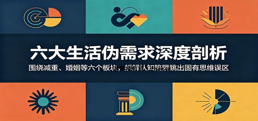 六大生活伪需求深度剖析：围绕减重、婚姻等六个板块，拆解认知陷阱跳出固有思维误区-逐梦项目网