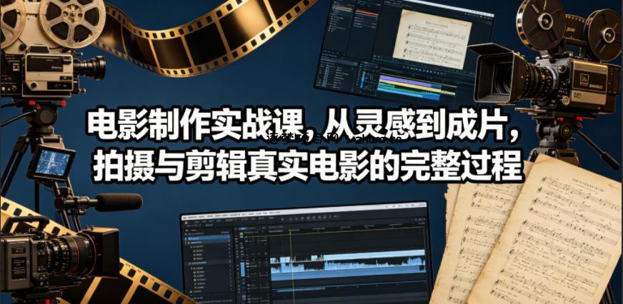 电影制作实战课,从灵感到成片,拍摄与剪辑真实电影的完整过程【原创双语字幕】-逐梦项目网
