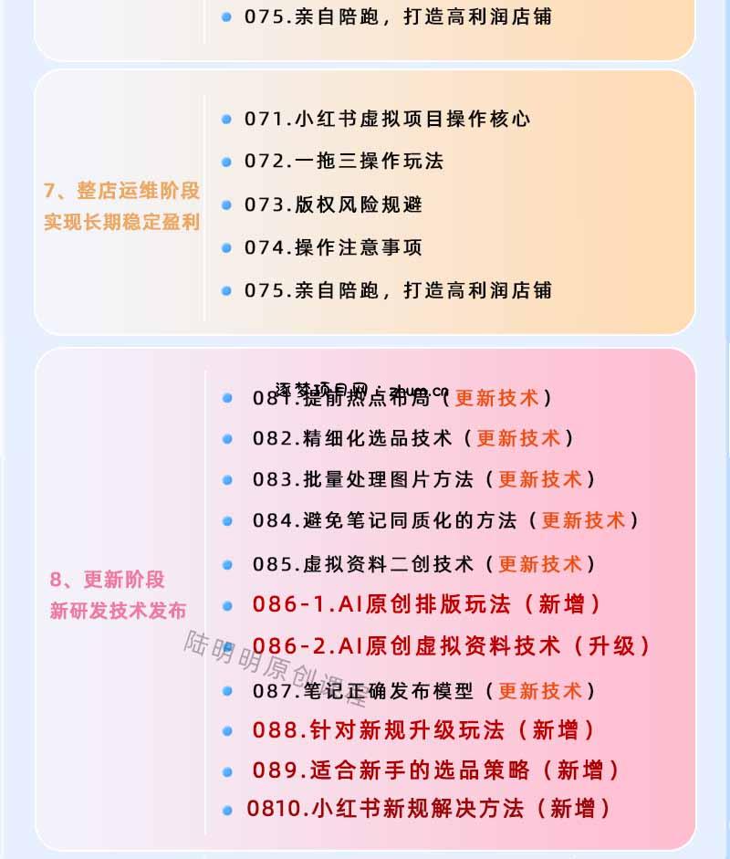 图片[4]-小红书虚拟项目特训班9.0，全面拥抱AI，批量产出原创PPT货源，单品/单店纯利润几万到几十W-逐梦项目网