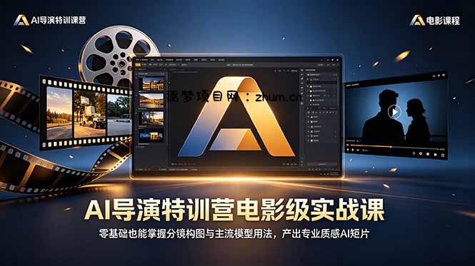 AI导演特训营电影级实战课,零基础也能掌握分镜构图与主流模型用法,产出专业质感AI短片-逐梦项目网