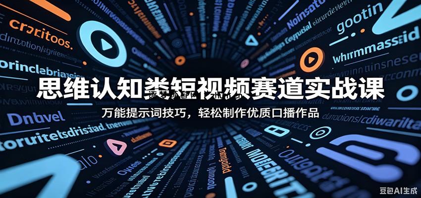 思维认知类短视频赛道实战课:万能提示词技巧,轻松制作优质口播作品-逐梦项目网