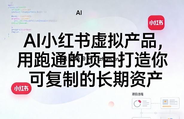 AI小红书虚拟产品,用跑通的项目打造你可复制的长期资产(更新)-逐梦项目网