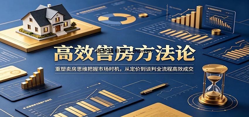 高效售房方法论:重塑卖房思维把握市场时机,从定价到谈判全流程高效成交-逐梦项目网