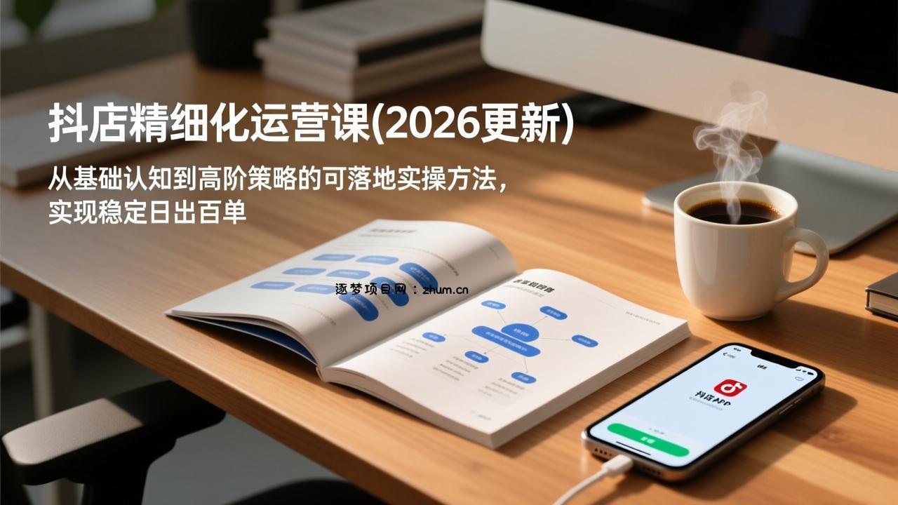 抖店精细化运营课(更新6月-逐梦项目网