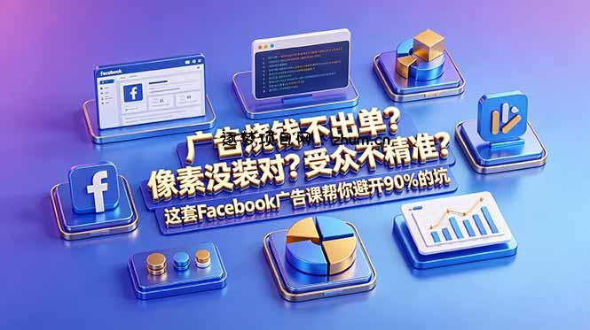 广告烧钱不出单?像素没装对?受众不精准?这套Facebook广告课帮你避开90%的坑-原创双语字幕-逐梦项目网