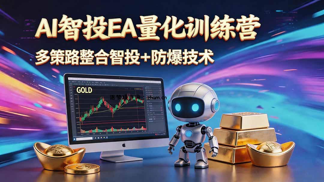 AI智投EA量化运营技术，自动化黄金操盘技术，小白也可以轻松上手日入1000+-逐梦项目网